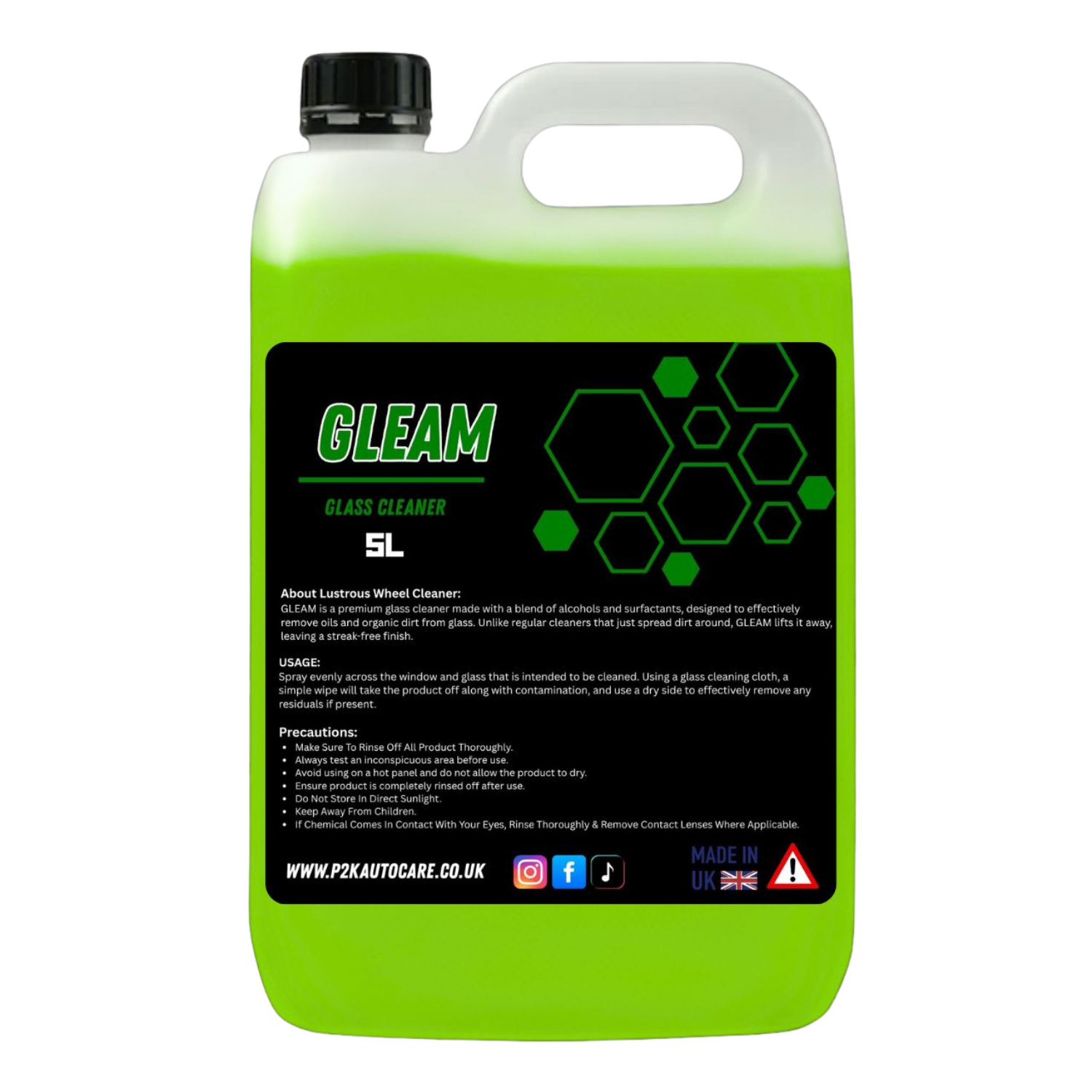 Gleam-Glass cleaner (1Litre) For £6.50