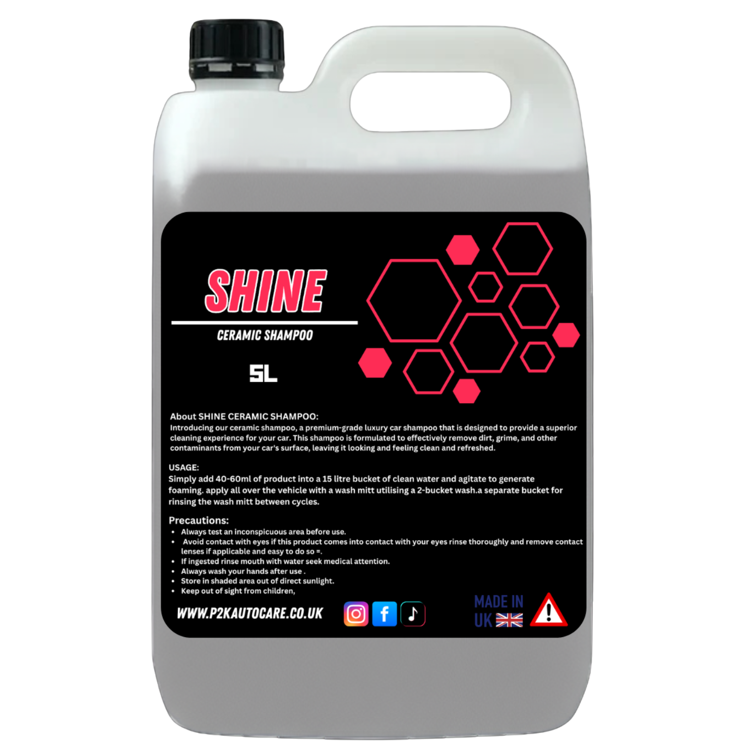 SHINE-CERAMIC SHAMPOO (5L)